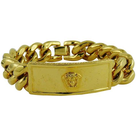 versace bracelet 14k plated gold.